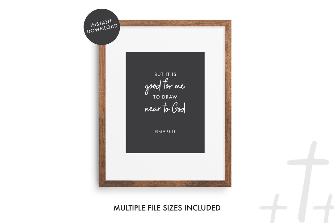 Psalm 73:28 | Bible Verse Wall Art Print | Printable Digital Download ...