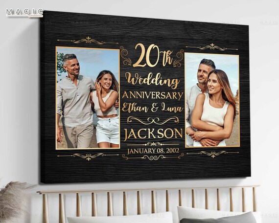 Custom 10 Year Wedding Anniversary Gift, 10th Wedding Gifts For Couples,  Ten Years Down Forever To Go