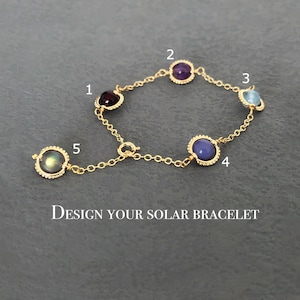 Bracelet personnalisé en cristal solaire, pierres précieuses du zodiaque, cadeau de bijoux fait main pour maman, soeur, fille, bijoux de signe astrologique naturel