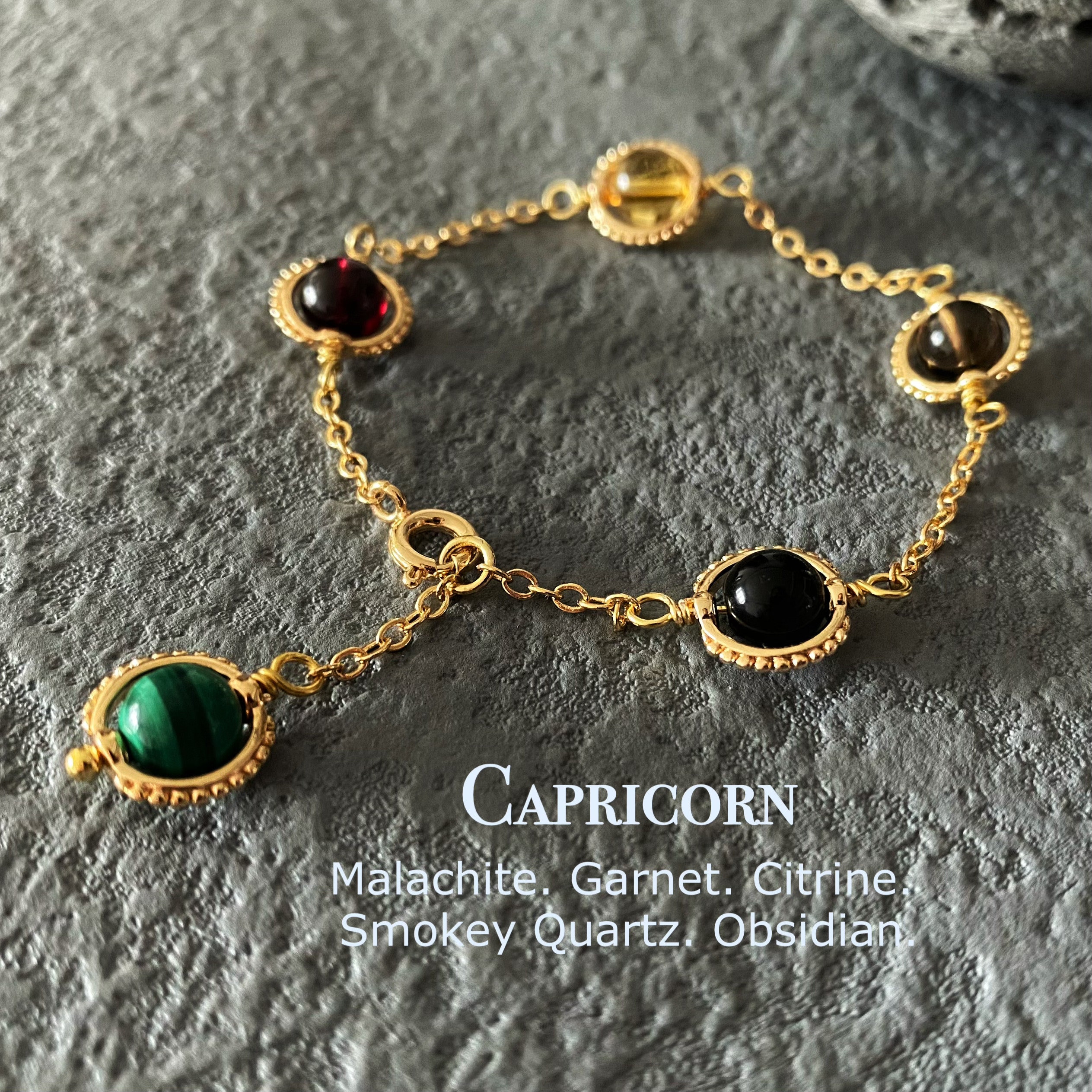 Capricorn Gemstone Bracelet - SHIKHAZURI