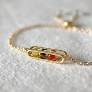 Energy Refresh-armband, natuurlijke verstelbare armband van 4 mm kristal, carneool, tijgeroog, citrien