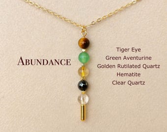 Minimalist Crystal Necklace, Dainty Pin With 6mm Beads, Symbolic Necklace, Thoughful Gift For Bestie, New Job gift, New Beginning Gift