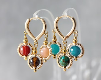 Solar Ring Zodiac Earrings - Custom Constellation Huggies Mix Match Pair