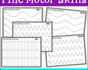 Tracing Practice Worksheets, Fine Motor Skills Practice, Pre-Writing Practice, Differentiated Lines of Progression, Pencil Control for Kids