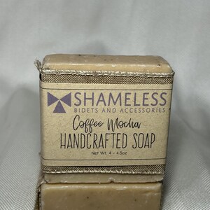 Coffee Mocha Bar Soap Organic Plant-Based Vegan Shea Butter Essential Oils Cruelty-Free Natural Body Soap Eco-Friendly & Sustainably Sourced