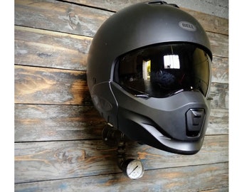 Support casque de moto mural, porte manteau mural style industriel. Porte casque de vélo ou moto, Harley davidson, Café Racer, Triumph