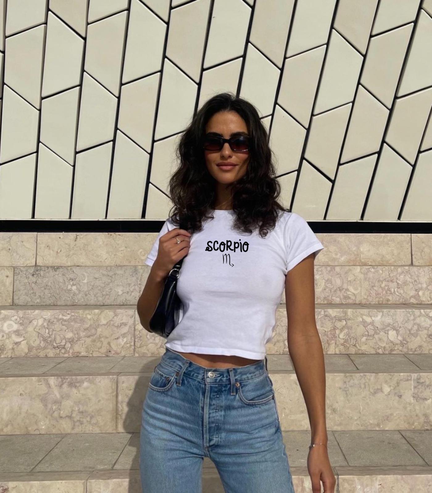 SCORPIO: soft tee | y2k trendy top | gifts for scorpio