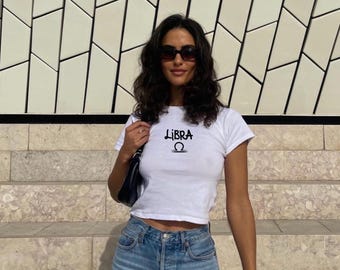 LIBRA: soft tee | y2k trendy top | gifts for libra