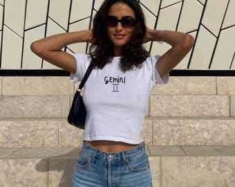 GEMINI: soft tee | y2k trendy top | gift for gemini