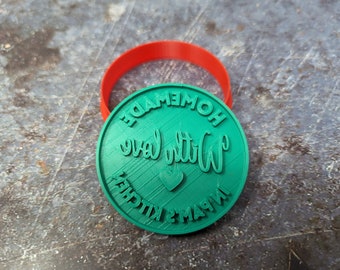 Custom Homemade With Love Cookie Cutter