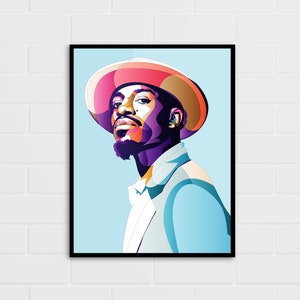 Supreme New York Andre 3000 Outkast Pinstripe Box Logo Poster Fall Winter  2022