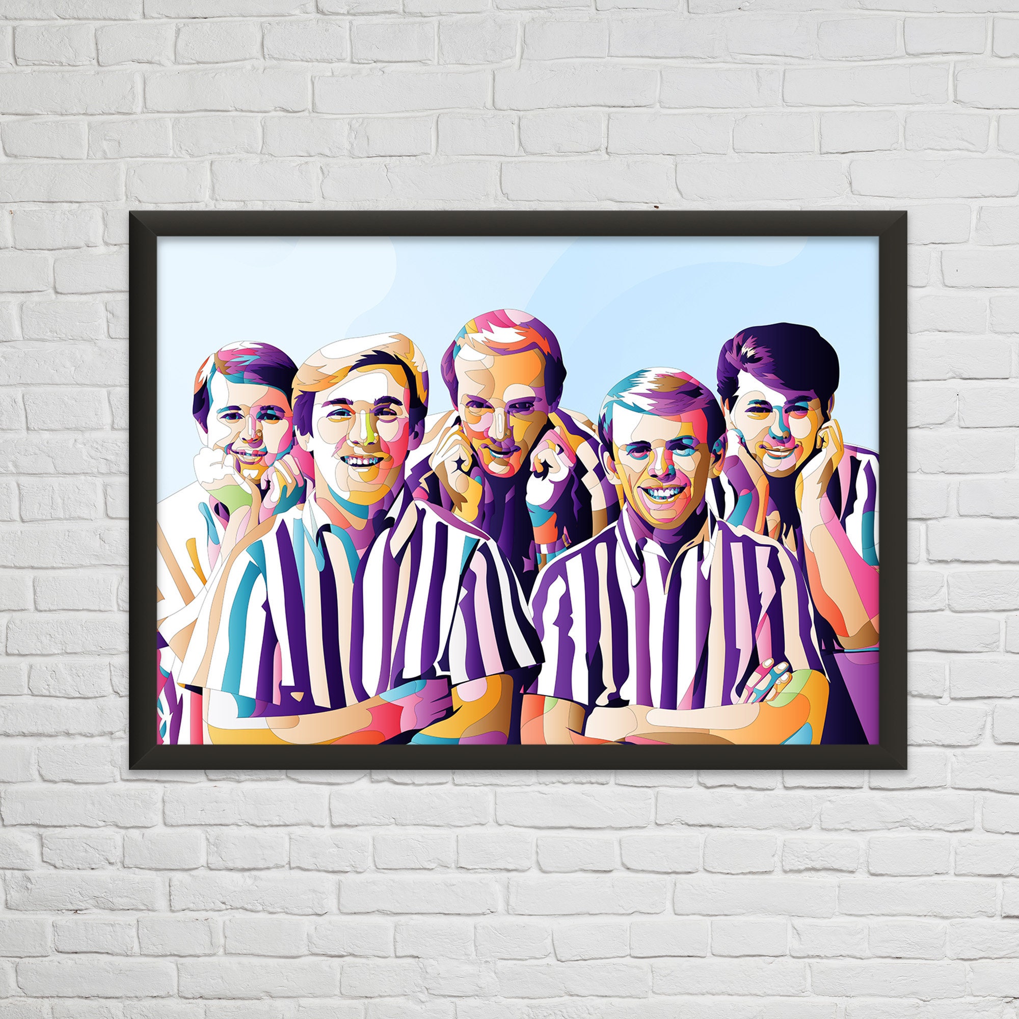 The Beach Boys Poster Wall Art Portrait Print Multiple Etsy