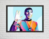 Spock Poster Star Trek Wall Art Poster Portrait Multiple Sizes