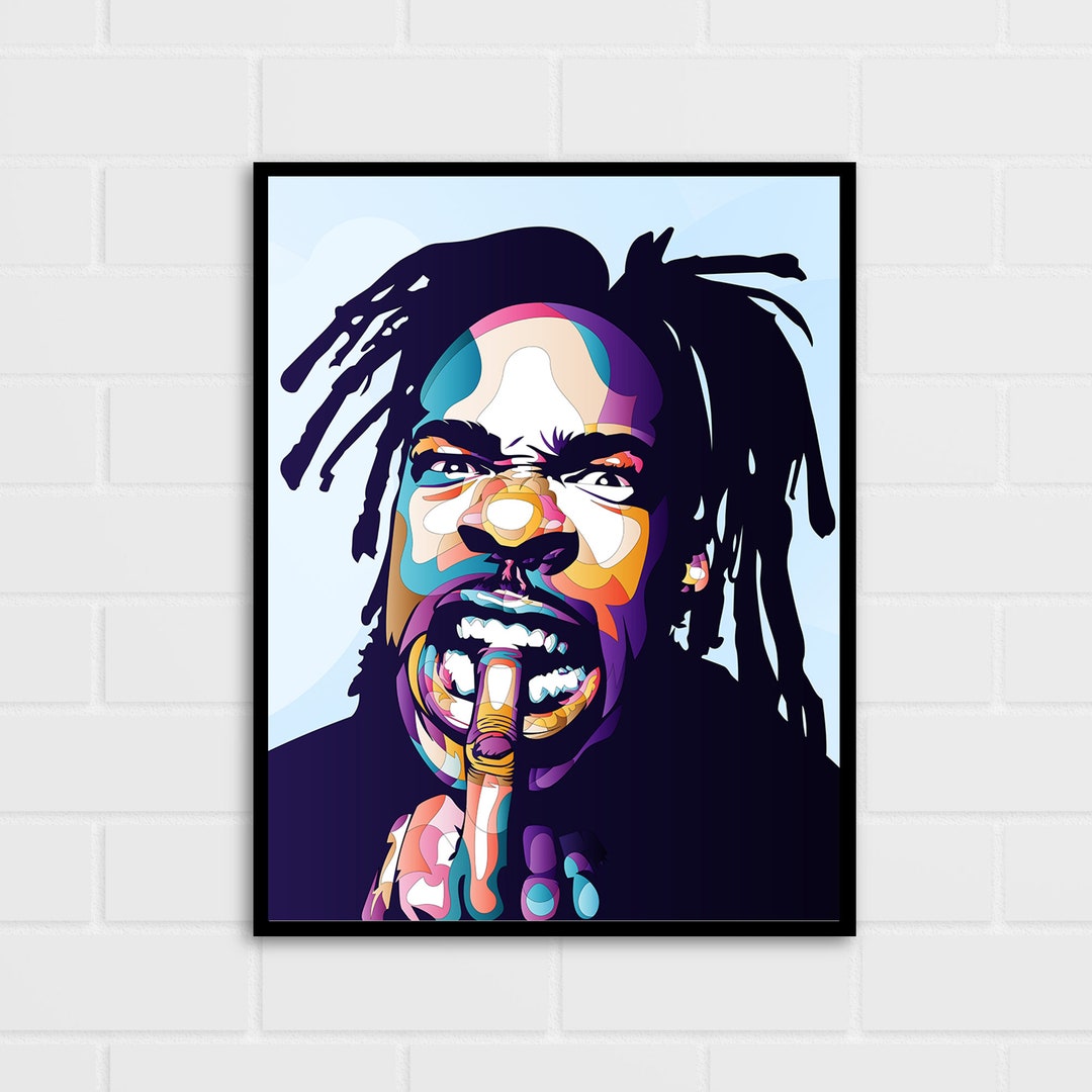 Busta Rhymes Poster Wall Art Portrait Print Hip Hop - Etsy