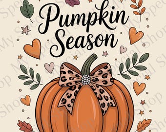 Pumpkin Season – Fall PNG Design | Digital File | Mug | Shirt | Tote Bag | Stickers | Sublimation | DTF