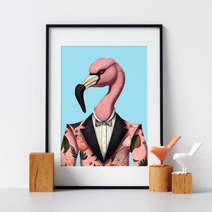 Flamingo Artwork | Printable Wall Art | Digital Download