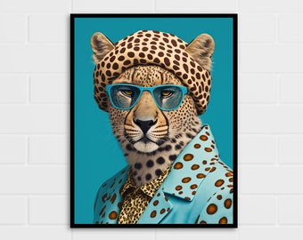 Cheetah Print | Cheetah Portrait Wall Art | Multiple Sizes