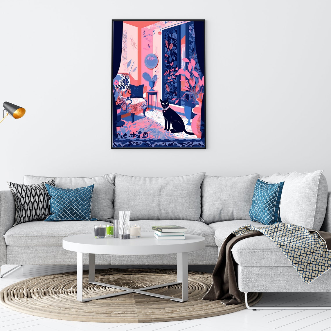 Cat Illustration Art Print | Cat Lover Gift | Multiple Sizes - Etsy