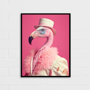 Exquisite Flamingo Art Print | Wall Art | Multiple Sizes