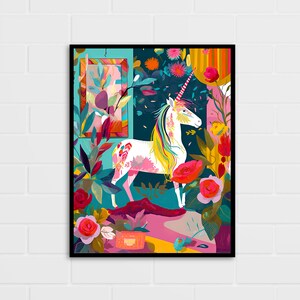 Unicorn Wall Art | Unicorn Print | Multiple Sizes