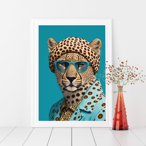 Cheetah Portrait Artwork | Printable Wall Art | Digital Download