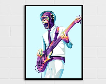 Apes of Bass Wall Art | Animal Prints | Home Decor | Multiple Sizes