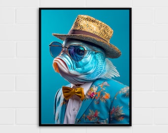 Fish Art | Fish Portrait | Ocean Art | Multiple Sizes