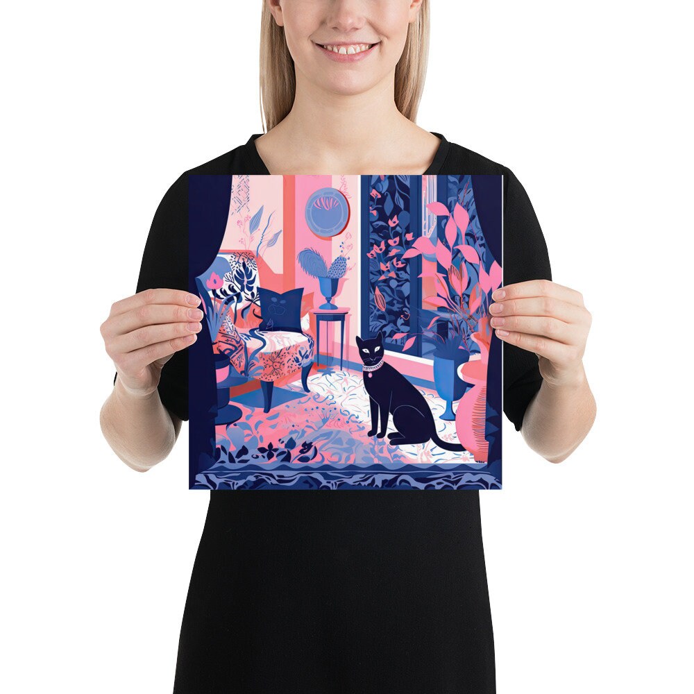 Cat Illustration Art Print | Cat Lover Gift | Multiple Sizes - Etsy