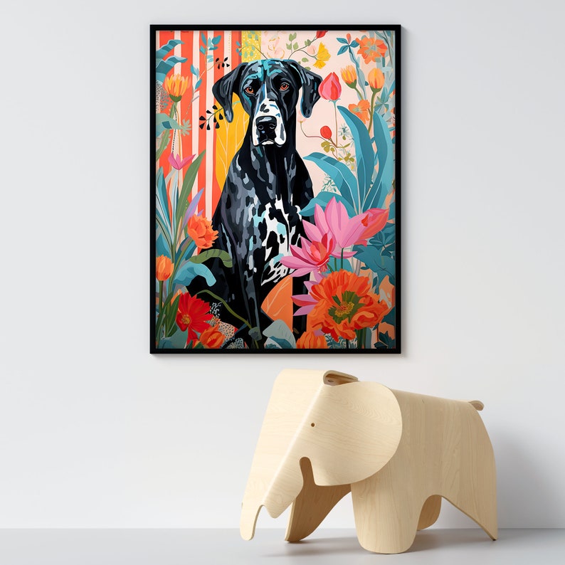 Great Dane Art Print Dog Lover Gift Great Dane Gift - Etsy Australia