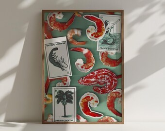 Prawn Cocktail Sticker Poster