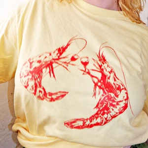 TSHIRT 100% COTTON unisex, prawn cocktail, Prawn Cheers