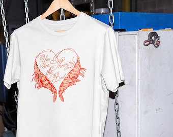 Prawn Cocktail Valentine's Tshirt 100% Cotton