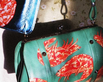 Green Vinyl Vintage Bag
