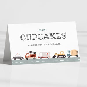 Bearbeitbares Transport-Geburtstag-Lebensmitteletikett, modernes Transport-Klappkarte, Jungen-Geburtstag, sofortiger Download, druckbare Vorlage, #H025