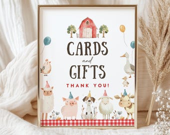 Editable Farm Birthday Custom Sign, Barnyard Party Table Sign, Cute Farm Animals Birthday Sign, Instant Download, Printable template, #H053