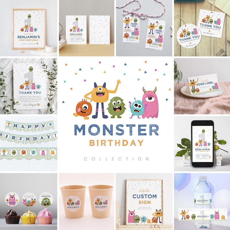 Monster Birthday - Etsy