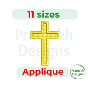 Kreuz Applikation Design. Kreuz Stickdatei. Stickerei Kreuz. Applikation Kreuz. Christliche Kreuzstickerei. Stickdatei für die Stickmaschine