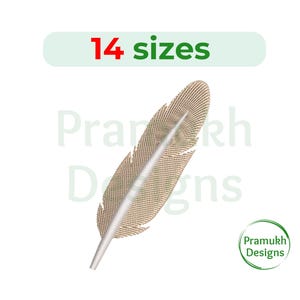 Elegant Feather Embroidery Design. Bird Feather embroidery. Feather design. Feather Tribal. Mini Feather. Machine Embroidery Design.