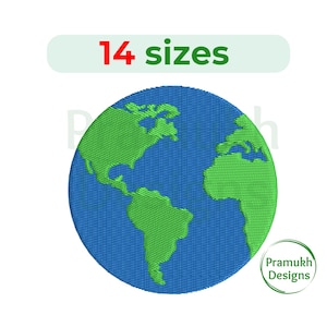 Earth Embroidery design. Earth Silhouette. Mini Earth. Earth design. Machine Embroidery Design. Earth Globe. Planet Embroidery.