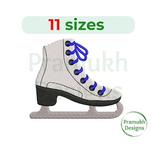 Ice Skate Embroidery design. Ice Skate Silhouette. Ice Skate mini. Machine Embroidery Design. Figure Skates Embroidery. Sports Embroidery.