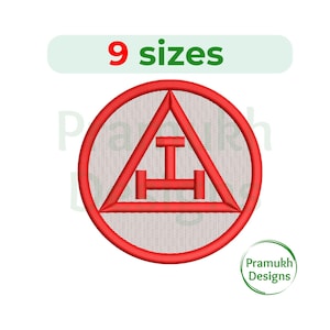 Royal Arch Chapter Embroidery Design (1–5 inch) – Mini Silhouette, Machine Embroidery Design, Instant Download Digital File