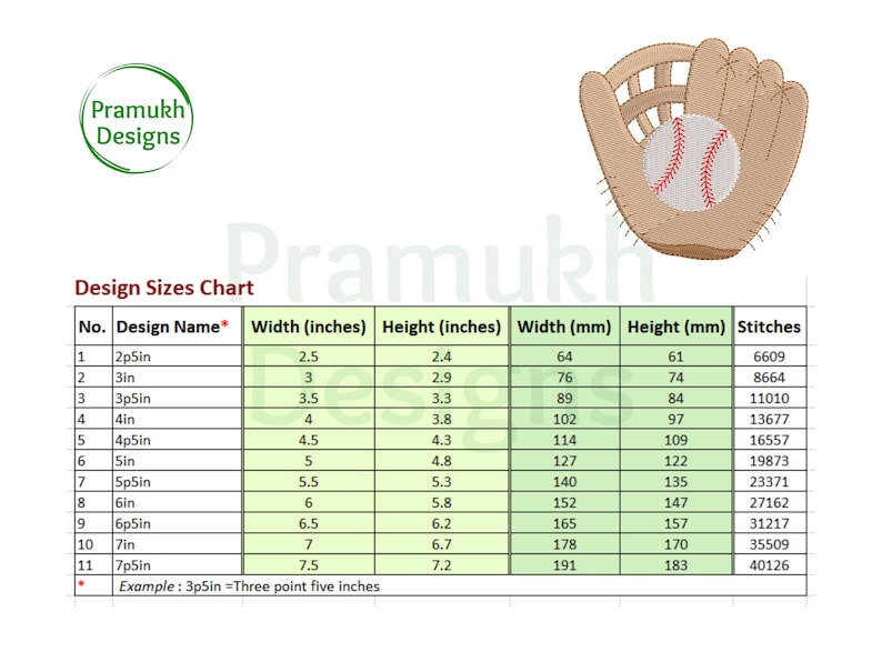 Baseball Glove Embroidery Design (2.5–7.5 inch) – Mini Baseball Glove, Machine Embroidery File, Instant Download Digital File image 2