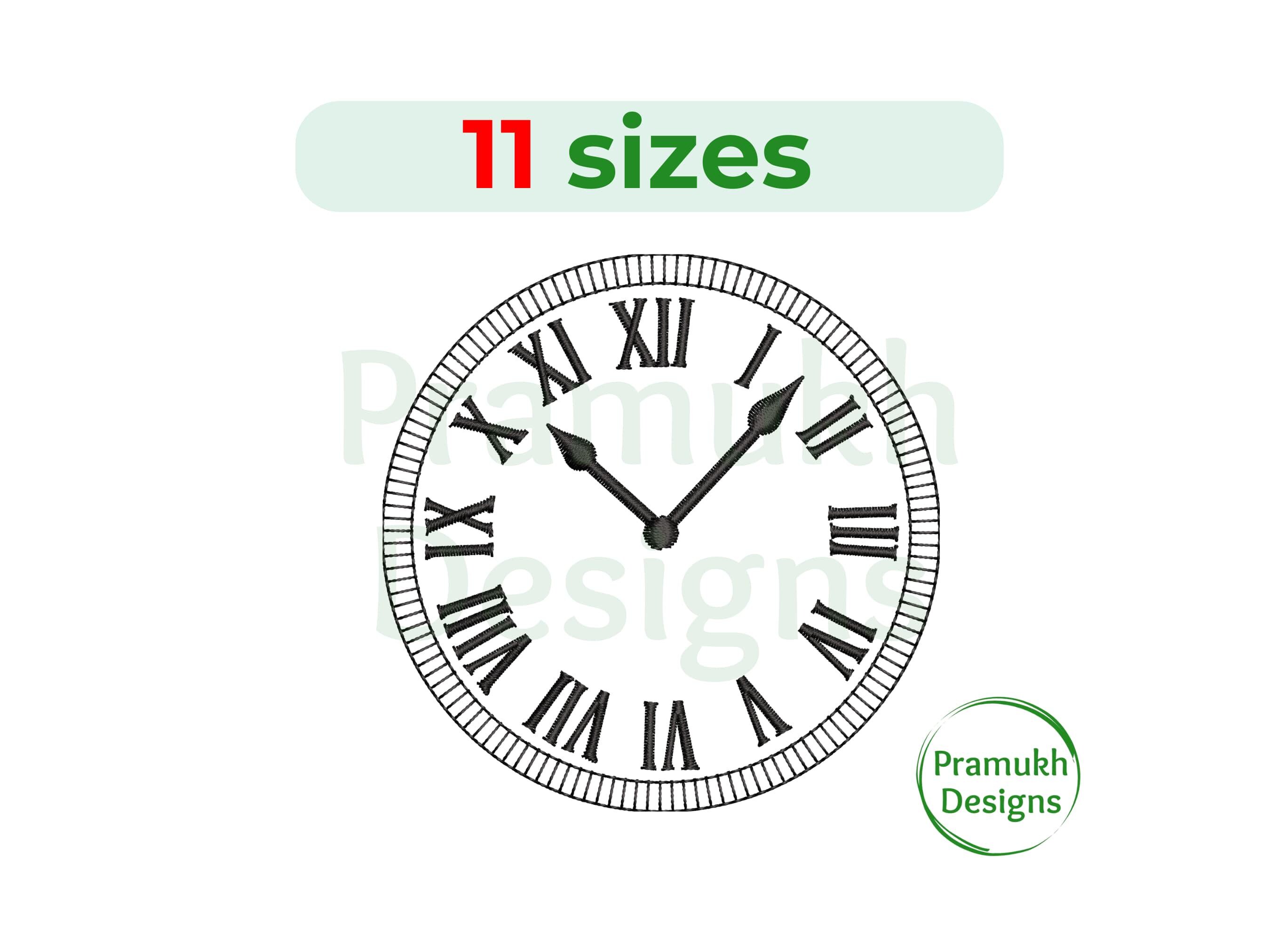 Kit De Bordado Para Adultos 'El Reloj Dice Hora Del Desayuno' - 14 Piezas, Tamaño 20x20 Cm