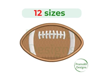 Diseño de bordado de fútbol (5 a 19 cm): minifútbol, puntada rellena, archivo de bordado a máquina, descarga digital instantánea