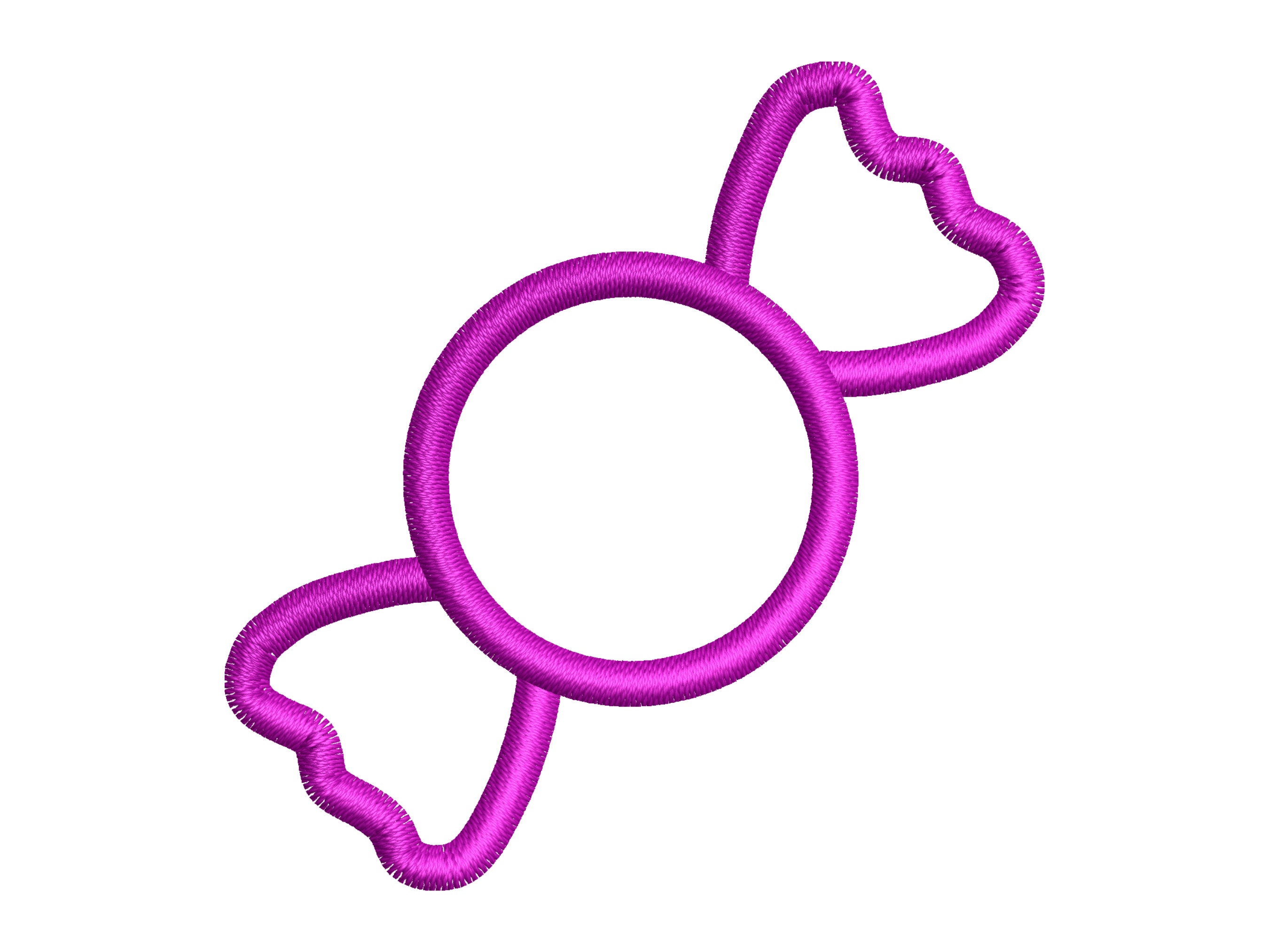 Candy Applique Design. Candy Embroidery Design. Embroidery Etsy