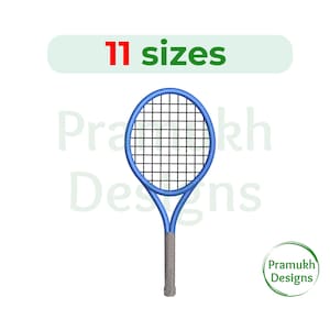 Tennis Racket embroidery Design. Machine Embroidery designs. Sport Embroidery. Mini Tennis Racket. Tennis embroidery. Racquets embroidery
