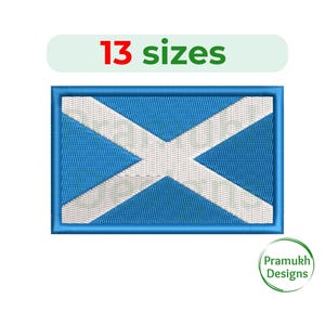 Scotland flag embroidery design. Scotland flag mini. Scotland flag Fill Stitch. Machine embroidery design.  Scotland flag Silhouette.