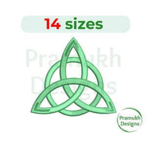 Triquetra embroidery design. Machine embroidery design. Celtic Knot Symbol. Trinity knot. Mini Triquetra. Symbol Embroidery.