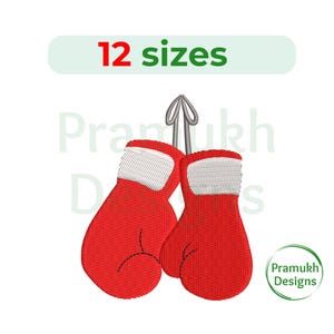 Boxing gloves Embroidery Design. Boxing Embroidery Design. Mini Boxing gloves. Machine Embroidery Design. Gloves Pair. Sports Embroidery.