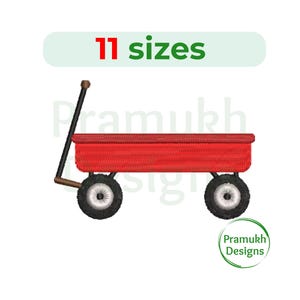 Toy Wagon Embroidery Design. Toy Wagon mini. Toy Wagon silhouette. Machine Embroidery Design. Kids embroidery.